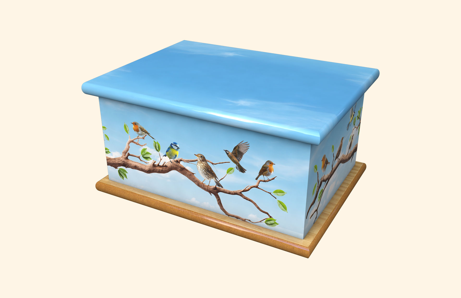 Birds Song adult ashes casket